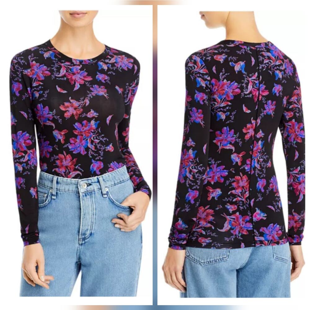 RAG & BONE SABEEN FLORAL PRINT TOP, SIZE S